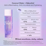 essence water coconut bakuchiol fluff 150 mL anti inflammatory antimicrobial skincare dd skin lab